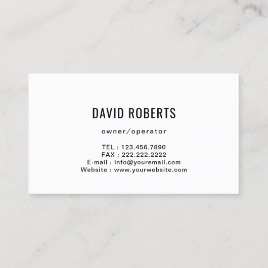 Huis Schilder Waterverf Schilderij Service Visitekaartje (Achterkant)