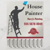 Huis Schilderdienst Kleine Zakelijke Flyer (Voorkant)