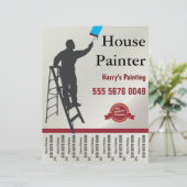 Huis Schilderdienst Kleine Zakelijke Flyer (Staand voorkant)