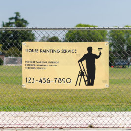 Huis Schilderdienst Promo Schutting Aanpassen Spandoek