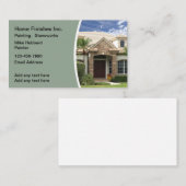 Huis schilderen en stenen afwerking Visitekaartjes (Voorkant / Achterkant)