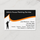 Huis Schilderen Moderne Business Card Template Visitekaartje (Voorkant)