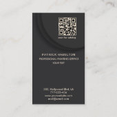 Huis schilderen professionele elegante moderne QR- Visitekaartje (Achterkant)