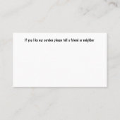 Huis Schilderen Retro Visitekaartjes Ontwerp (Achterkant)