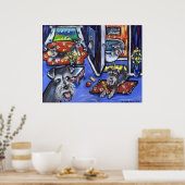 Huis "Schnauzers" Poster (Keuken)