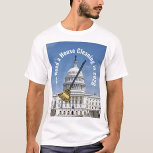 Huis Schoonmaak 2026 Verkiezing T-shirt