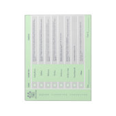 Huis Schoonmaak Checklist en Budget Notitieblok (Linkerzijde)