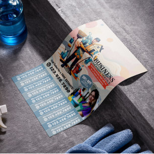 Huis schoonmaak Dienst Flyer Afscheur stroken