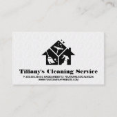 Huis Schoonmaak Diensten Icoon | Tegels op de vloe Visitekaartje (Voorkant)