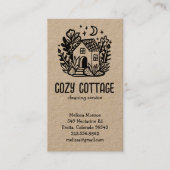 Huis Schoonmaak Diensten Schattige Huis Hand getro Visitekaartje (Voorkant)