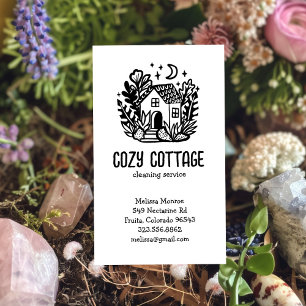 Huis Schoonmaak Diensten Schattige Huis Hand getro Visitekaartje