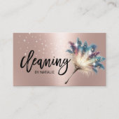 Huis Schoonmaak Magische Maid Service Roos Gold Visitekaartje (Voorkant)