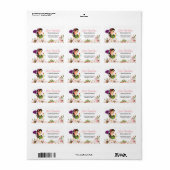 Huis Schoonmaak Maid Service Bloemen Business Etiket (Full Sheet)