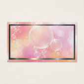 Huis Schoonmaak Service Logo | Zeepbellen Visitekaartje (Achterkant)