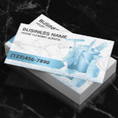 Huis schoonmaak Service Modern Blauw Glitter Marme Visitekaartje