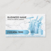 Huis schoonmaak Service Modern Blauw Glitter Marme Visitekaartje (Voorkant)