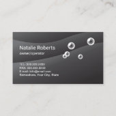 Huis schoonmaak Service Modern Zwart Maid Visitekaartje (Achterkant)