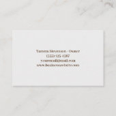 Huis schoonmaak Service Schoon Modern Visitekaartje (Achterkant)