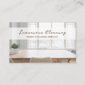 Huis schoonmaak Service Schoon Modern Visitekaartje (Voorkant)