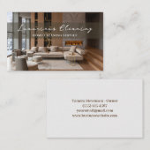 Huis schoonmaak Service Schoon Modern Visitekaartje (Voorkant / Achterkant)