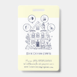 Huis Schoonmaak Thuis Diensten Charmerend Badge