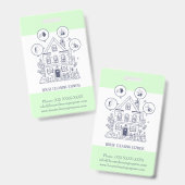 Huis Schoonmaak Thuis Diensten Charmerend Badge (Voor- en achterkant)