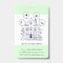 Huis Schoonmaak Thuis Diensten Charmerend Badge
