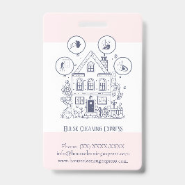 Huis Schoonmaak Thuis Diensten Charmerend Badge