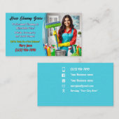 Huis schoonmaak Visitekaartjes (Voorkant / Achterkant)