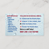 Huis schoonmaak Visitekaartjes (Achterkant)