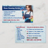 Huis schoonmaak Visitekaartjes (Voorkant / Achterkant)