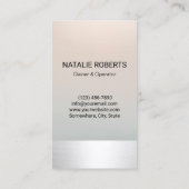 Huis Schoonmaak Zilver & Roos Goud Huishouding Visitekaartje (Achterkant)