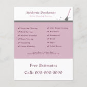 Huis schoonmaakdienst flyer (Voorkant)