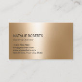 Huis schoonmaakdienst Moderne Gold Clean Supplies Visitekaartje (Achterkant)