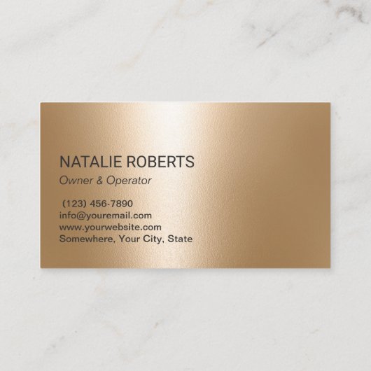 Huis schoonmaakdienst Moderne Gold Clean Supplies Visitekaartje (Achterkant)