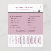 Huis schoonmaakdienst scheur uit strips Flyer (Voorkant)