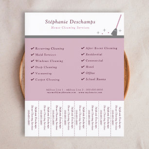 Huis schoonmaakdienst scheur uit strips Flyer