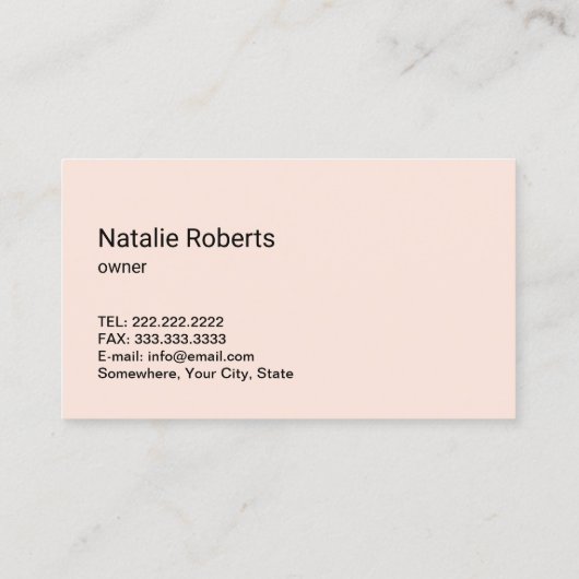 Huis schoonmaakservice Bloemen Schattige Maid Visitekaartje (Achterkant)