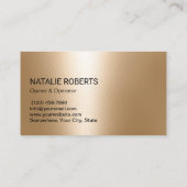 Huis schoonmaakservice Modern Blush Pink & Gold Visitekaartje (Achterkant)