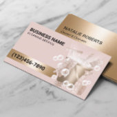 Huis schoonmaakservice Modern Blush Pink & Gold Visitekaartje