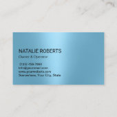 Huis schoonmaken Blauw Glitter & Zilver Profession Visitekaartje (Achterkant)