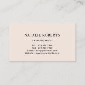 Huis schoonmaken Cartoon  Vrouw Maid Service Visitekaartje (Achterkant)