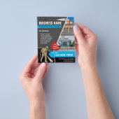 Huis schoonmaken Gold Power Washer Pressure Wassen Flyer (Hand)