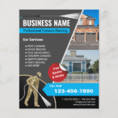 Huis schoonmaken Gold Power Washer Pressure Wassen Flyer (Voorkant)