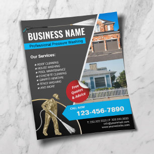 Huis schoonmaken Gold Power Washer Pressure Wassen Flyer