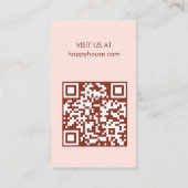 Huis schoonmaken Home Diensten Bloemenboerderij QR Visitekaartje (Achterkant)