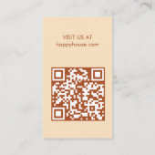 Huis schoonmaken Home Diensten Bloemenboerderij QR Visitekaartje (Achterkant)