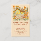 Huis schoonmaken Home Diensten Bloemenboerderij QR Visitekaartje (Voorkant)