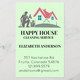 Huis schoonmaken Home Services Custom Charming Flyer