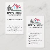 Huis schoonmaken Home Services Custom Charming Visitekaartje (Voorkant / Achterkant)
